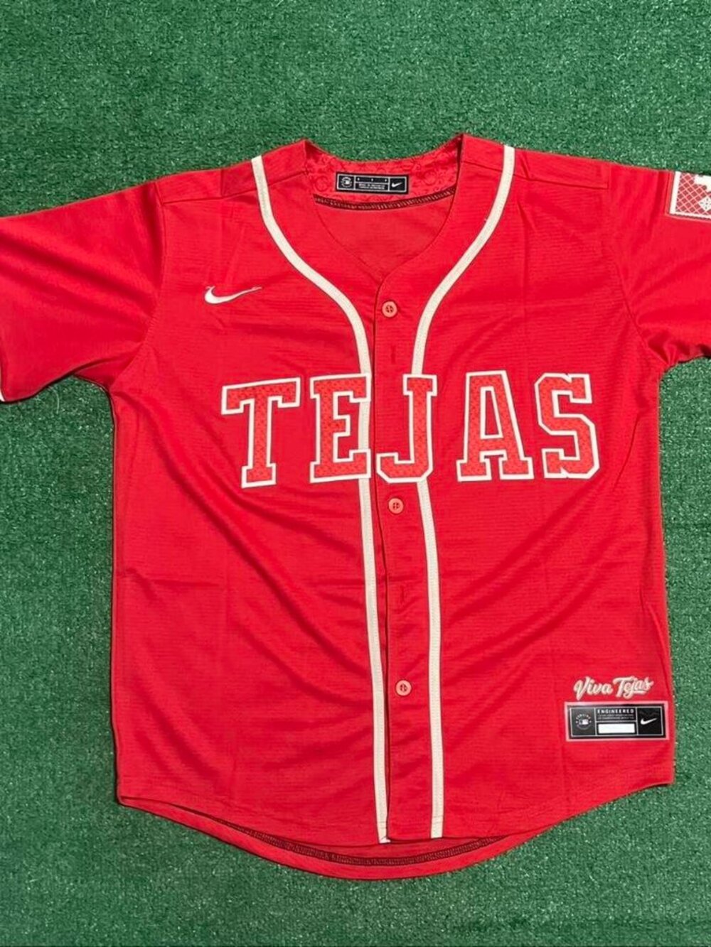 Texas Rangers Red Tejas Jerseys ( No Name )